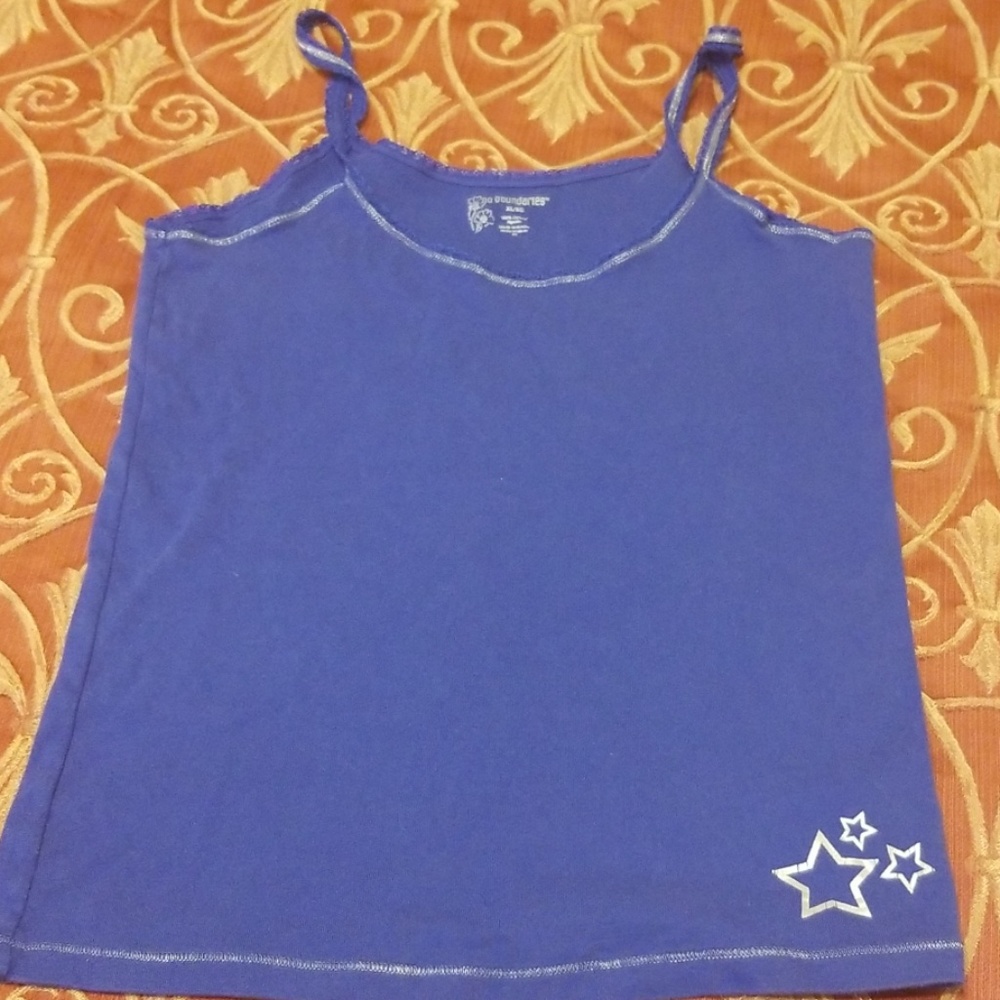 Blue and Silver Tank Top XL